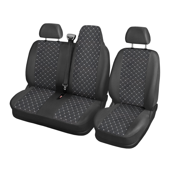Тапицерия за Renault Master / Рено Мастер 2009+ 2+1 бял шев