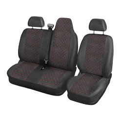 Тапицерия за Renault Master / Рено Мастер 2009+ 2+1 червен шев