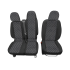 Тапицерия за Opel Vivaro / Опел Виваро 2014+ 2+1 бял шев
