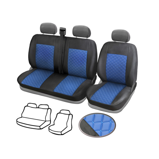 Кожена Тапицерия за бус Iveco Daily / Ивеко Дейли 2006 -14 2+1 / 10 цвята