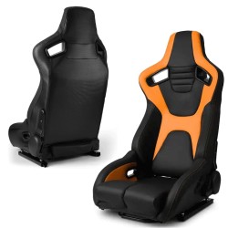 Спортни седалки за МПС - 1095 черно/жълто