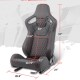 Спортни седалки за МПС - 9015 Черна с червен конец