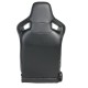 Спортни седалки за МПС - 1053 Черна с червен конец