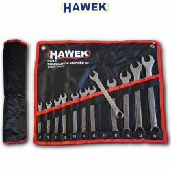 КОМПЛЕКТ ЗВЕЗДОГАЕЧНИ КЛЮЧОВЕ 8 – 24 ММ 12 ЧАСТИ HAWEK