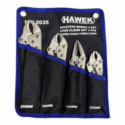 КОМПЛЕКТ КЛЕЩИ ЧИРАЦИ 4 БРОЯ HAWEK