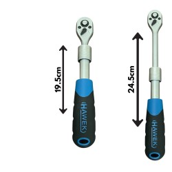 ТЕЛЕСКОПИЧНА РЕВЕРСИВНА ТРЕСЧОТКА 1/4″ 195 – 245 ММ HAWEK