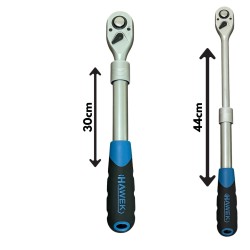 ТЕЛЕСКОПИЧНА РЕВЕРСИВНА ТРЕСЧОТКА 1/2″ 300 – 440 ММ HAWEK