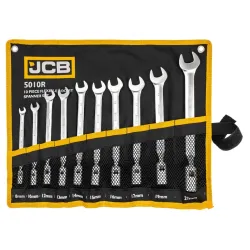 ГЛУХИ ЗВЕЗДОГАЕЧНИ КЛЮЧОВЕ (8-21мм) КОМПЛЕКТ 10 ЧАСТИ JCB