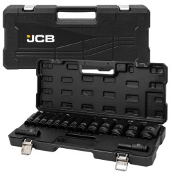 КОМПЕКТ ДЪЛБОКИ УДАРНИ ВЛОЖКИ 6-СТЕННИ 1/2″ (10 – 36 мм) 15 ЧАСТИ JCB