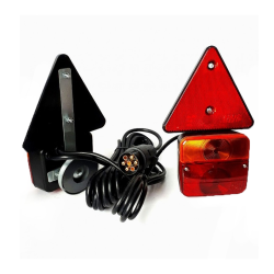 Стоп за ремарке - триъгълни с магнит,кабел и букса