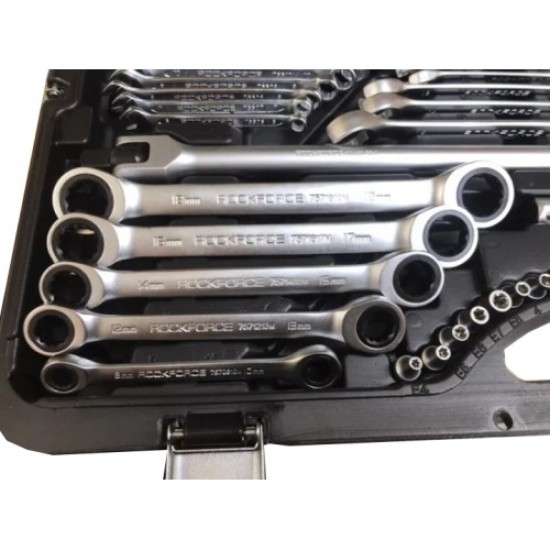 ГЕДОРЕ 1/4″, 3/8″, 1/2″ 142+6 ЧАСТИ ROCKFORCE PREMIUM
