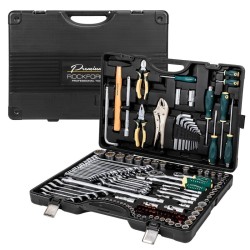 ГЕДОРЕ 1/4″, 3/8″, 1/2″ 142+6 ЧАСТИ ROCKFORCE PREMIUM