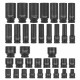 КОМПЛЕКТ УДАРНИ ВЛОЖКИ 35 ЧАСТИ 1/2 (8 – 32 мм) ROCKFORCE