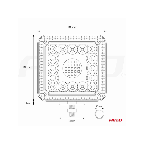 Работна лампа AWL13 77 LED 12V 24V