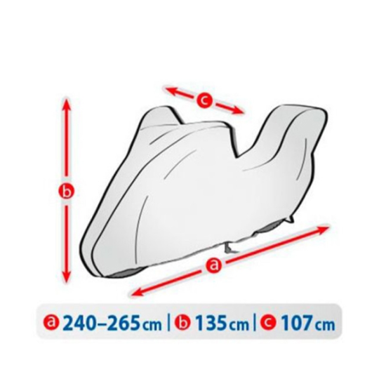 Покривало за мотор Kegel серия Basic размер XL тип кутия сиво