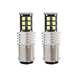 КРУШКИ 2835 15SMD 1157 BAY15D P21/5W 12-24V - БЕЛИ