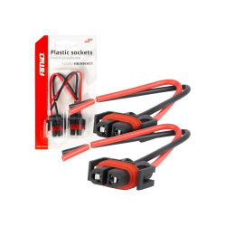 Букси за крушки H8/H9/H11 PVC - 15 см кабел (2 бр)