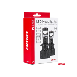 Крушки H7/H18 AMIO LED 60W 9-32V 6000K с лупа