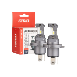 Крушки AMIO HYBRID LED H4/H19 6000K Canbus 60W