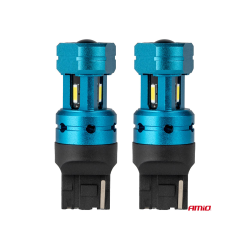Крушки AMIO 4 LED T20 7440 W21W 6000K 12-24V